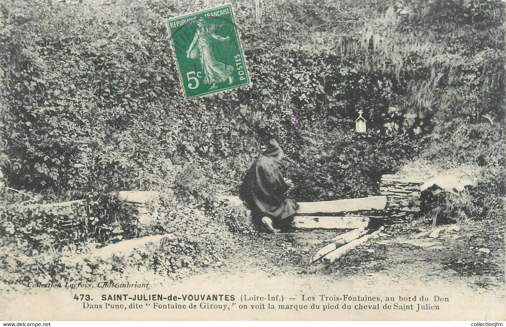 CPA FRANCE 44 "Saint Julien De Vouvantes, Les Trois Fontaines" - Saint Julien De Vouvantes