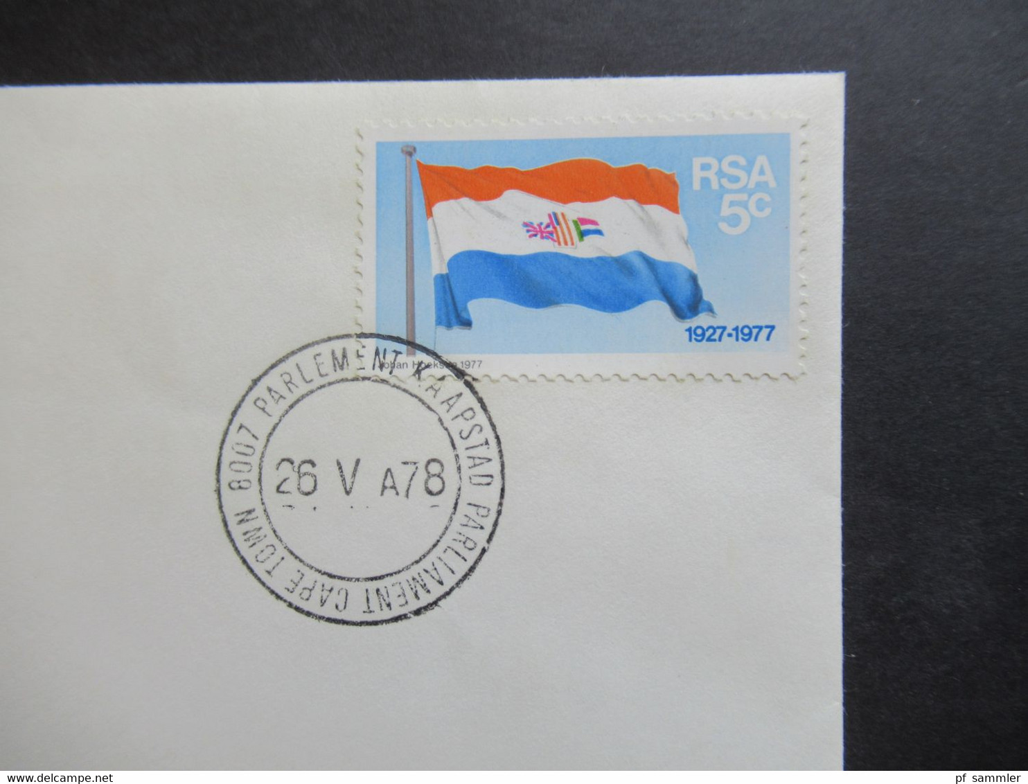 Afrika / Süd - Afrika 1978 Stempel Parliament Cape Town Umschlag Volksraad Kaapstad - Storia Postale