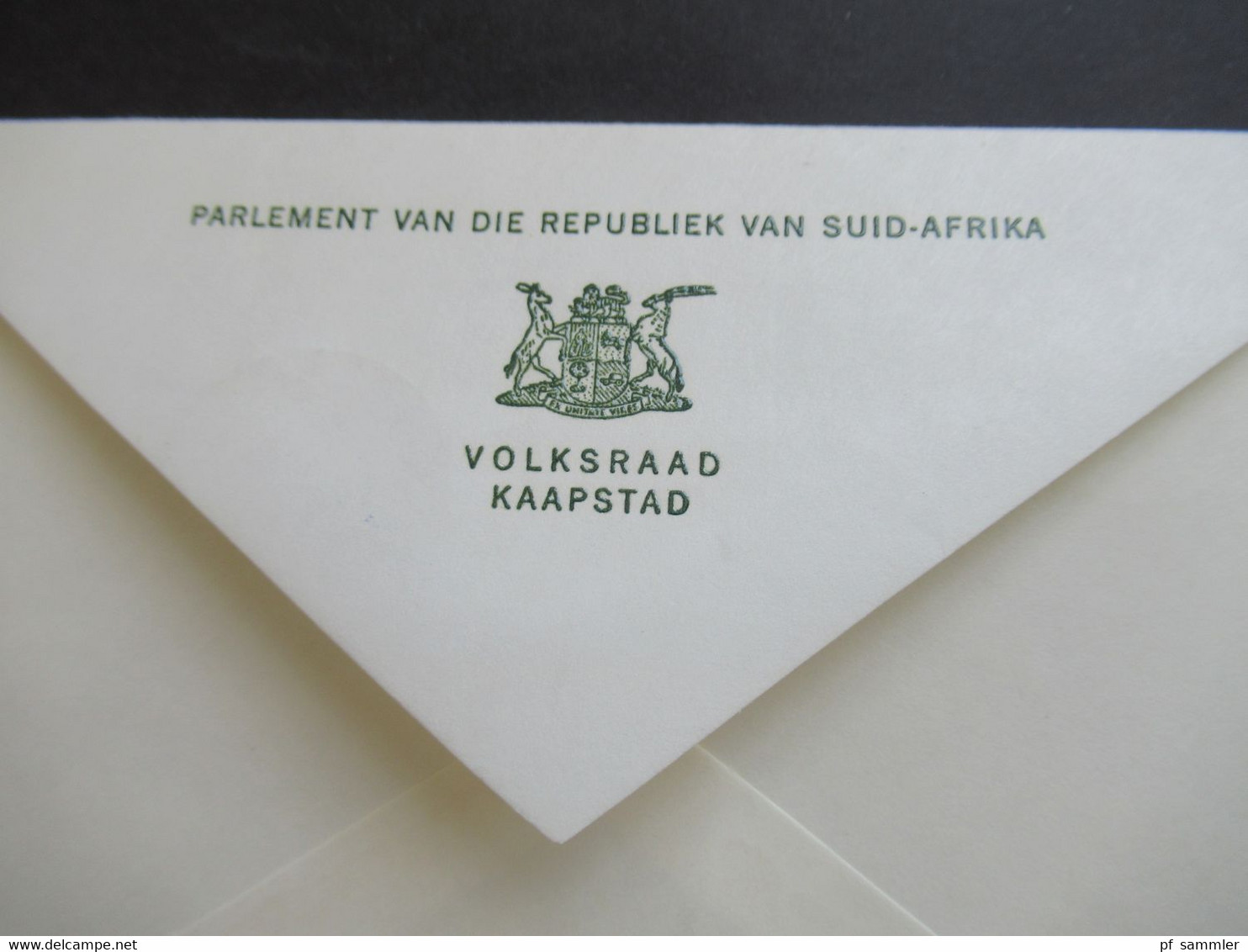 Afrika / Süd - Afrika 1978 Stempel Parliament Cape Town Umschlag Volksraad Kaapstad - Cartas & Documentos