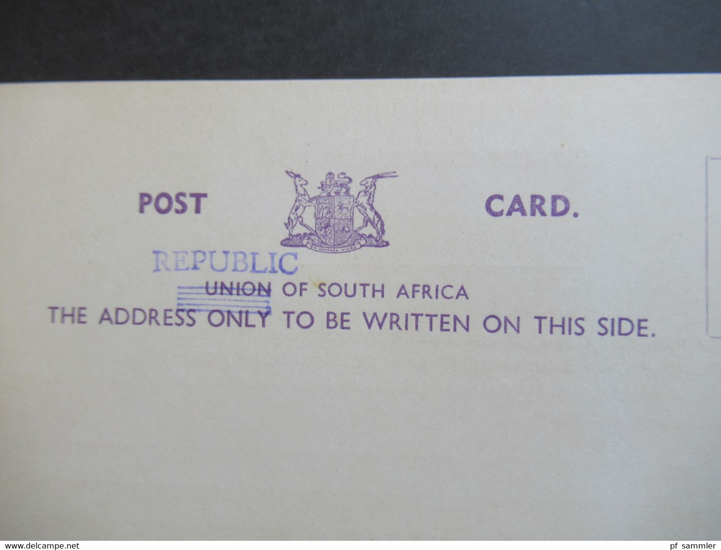 RSA / Süd - Afrika Ca. 1961 Post Card Union RSA / Republic Bestellkarte Der Library Of Parliament Cape Town Bücherzettel - Autres & Non Classés