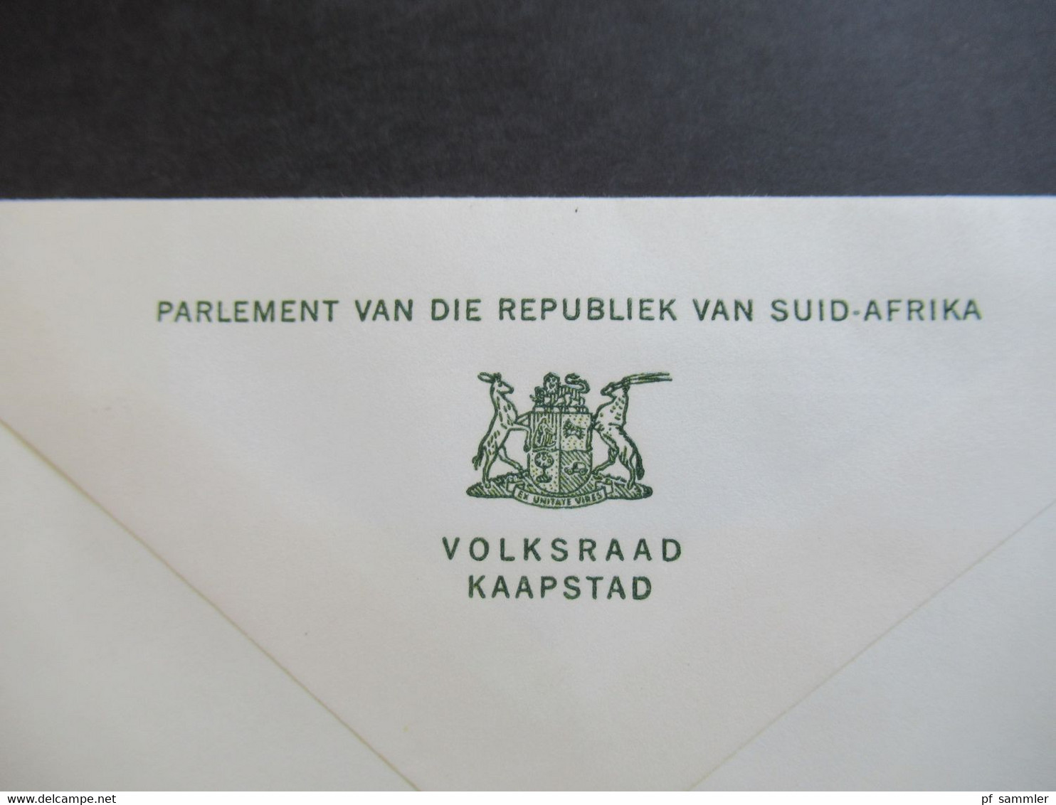 RSA / Süd - Afrika 1976 3 Blanko Umschläge Volksraad Kaapstad Stempel Parliament of the Republic of South Africa