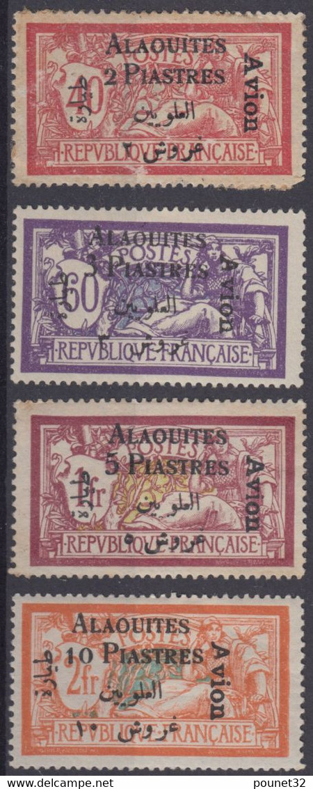 ALAOUITES : POSTE AERIENNE SERIE MERSON N° 1/4 NEUVE * GOMME AVEC CHARNIERE - A VOIR - Unused Stamps