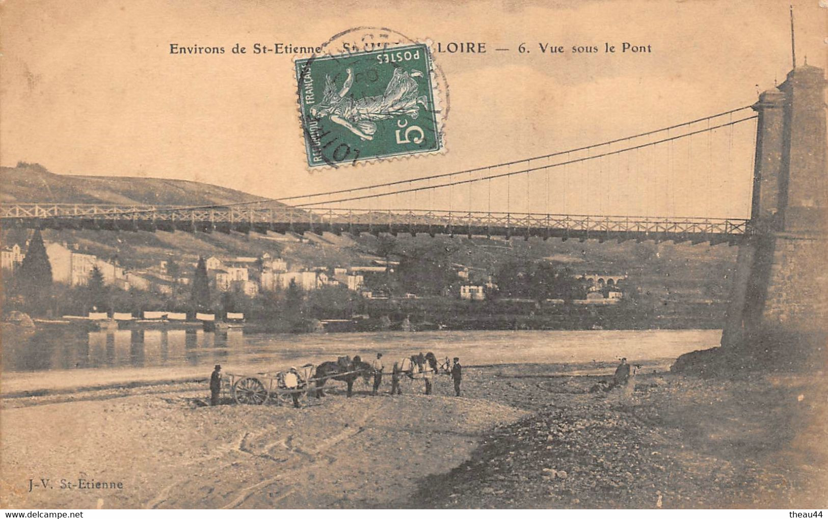 ¤¤   -  SAINT-JUST-sur-LOIRE   -  Vue Sous Le Pont       -  ¤¤ - Saint Just Saint Rambert