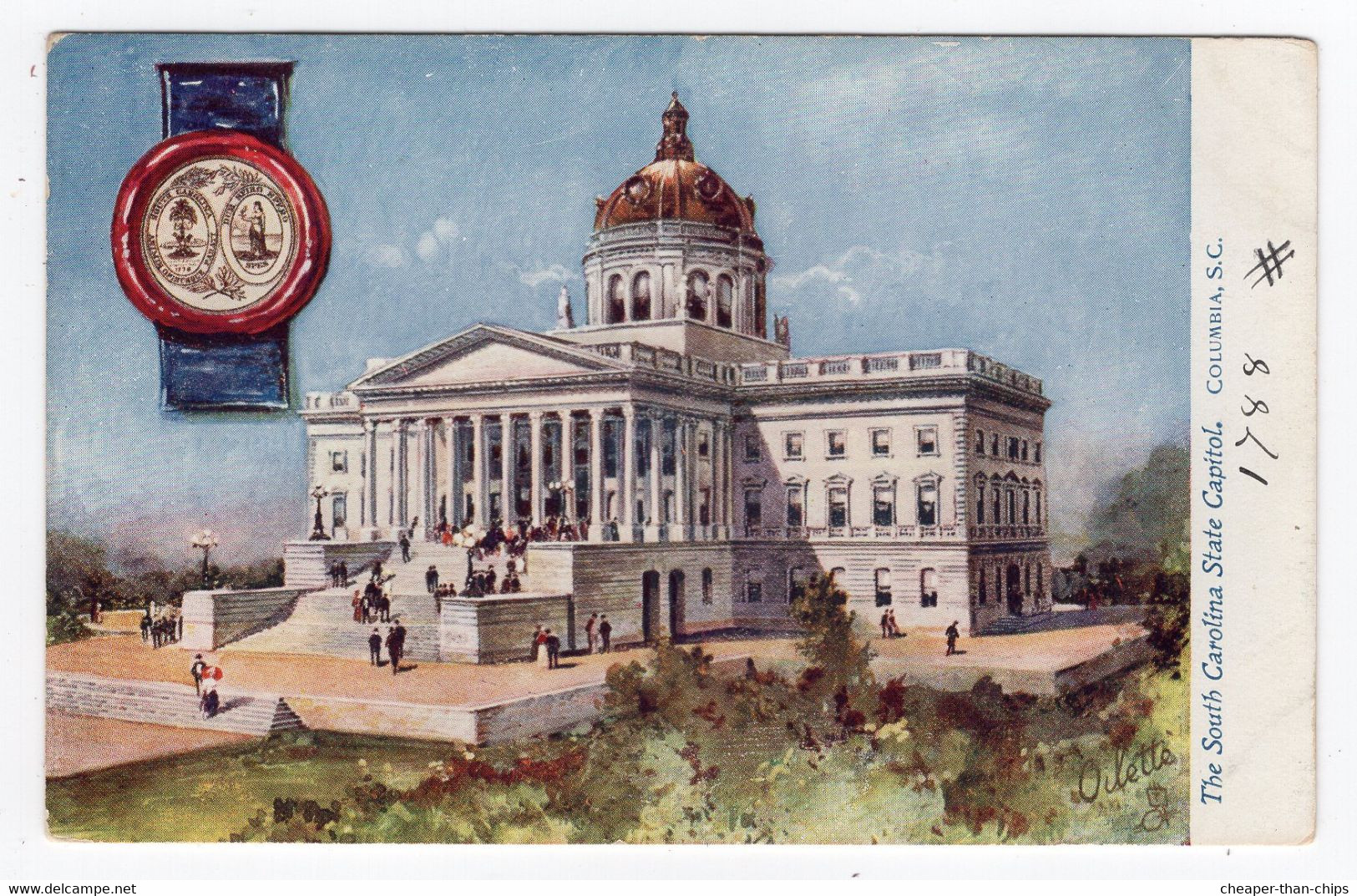 COLUMBIA - The South Carolina State Capitol - Tuck Oilette 2454 - Columbia