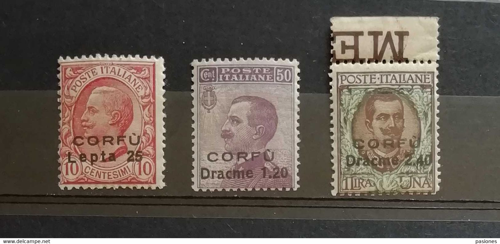 Corfù 1923 S.31 3 Valori Completa ** - Corfou