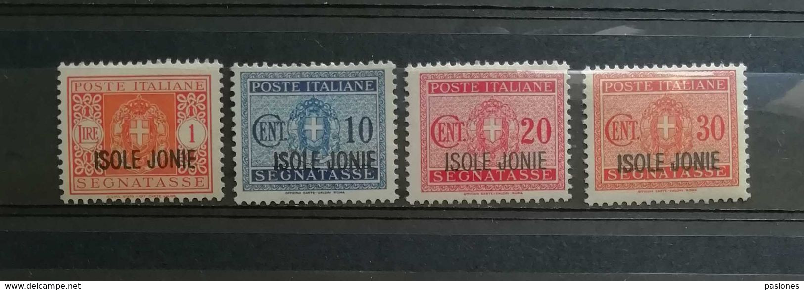 Isole Jonie 1941 Segnatasse S.2 Serie Completa 4 Valori ** - Islas Jónicas