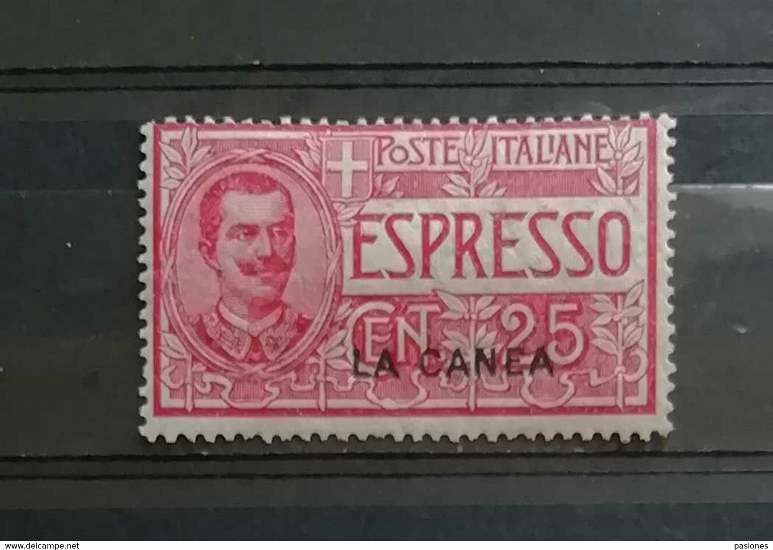 La Canea Vittorio Emanuele III Espresso 1906 N.1 Cent. 25 ** - La Canea