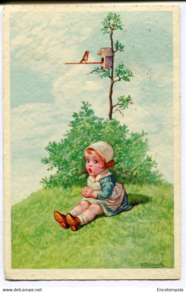 CPA - Carte Postale - Belgique - Illustrateur - Fialkowska - Petite Fille Assise Dans L'herbe - 1927 (DO16933) - Fialkowska, Wally