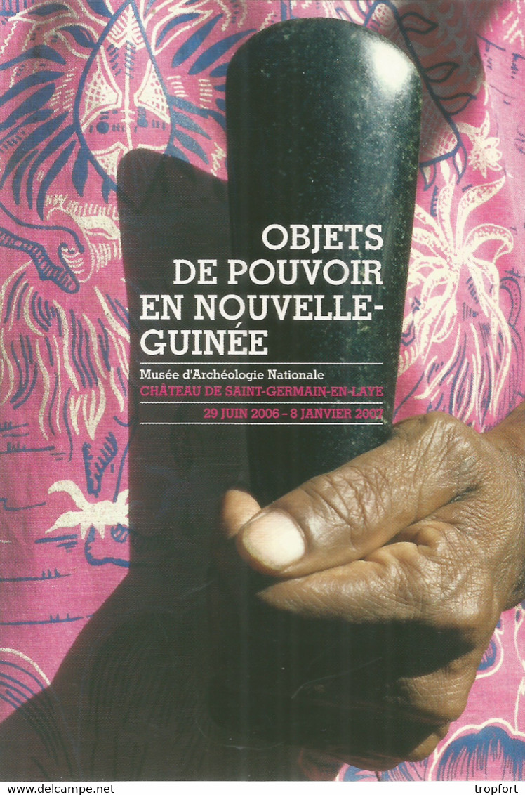 F105 / CARTE Publicitaire  Advertising Card Cart' Com CPM Cartcom ART NOUVELLE GUINEE  Afrique OBJETS DE POUVOIR - Guinée