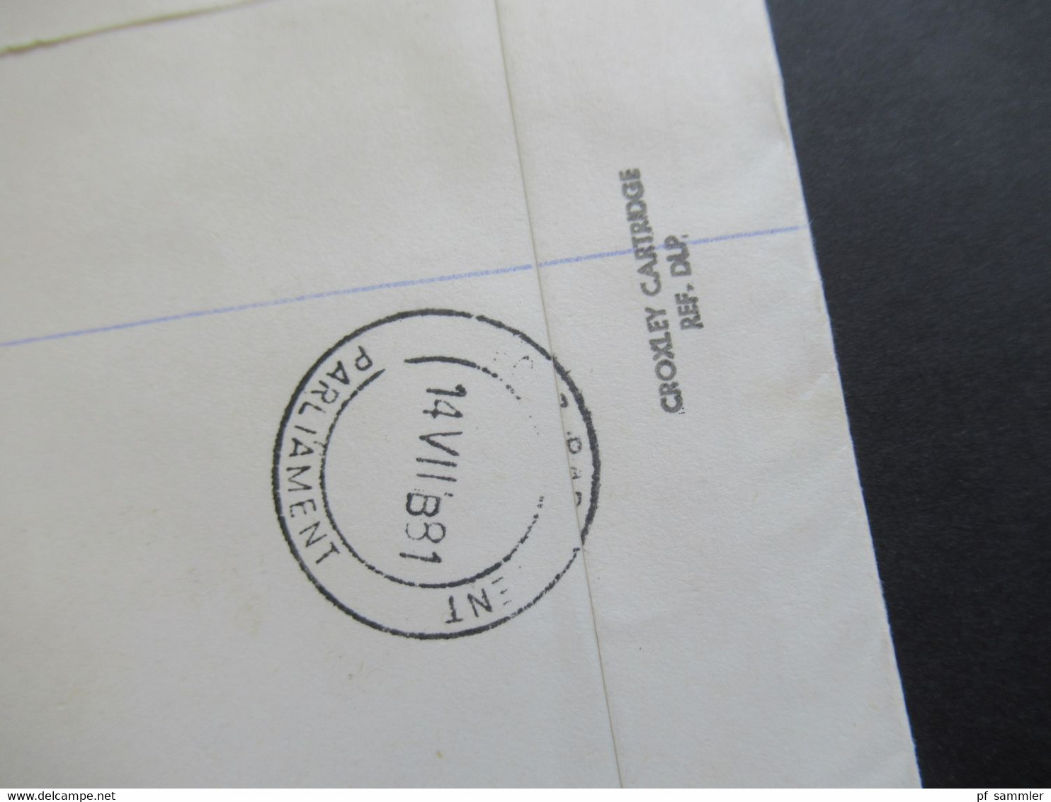 RSA / Süd - Afrika 1981 Air Mail Nach Israel R-Zettel Parlement Parliament K. Stad Umschlag House Of Assembly Cape Town - Briefe U. Dokumente