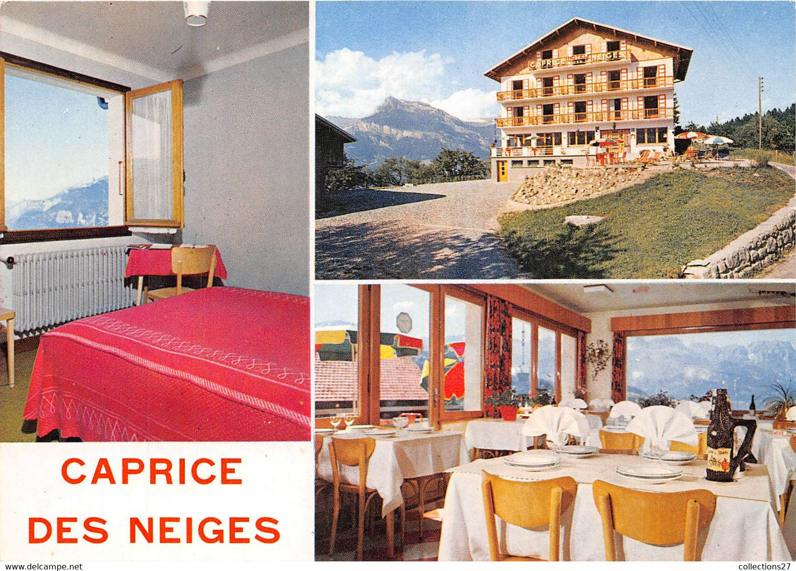 74-COMBLOUX- HÔTEL RESTAURANT CAPRICE DES NEIGES - MULTIVUES - Combloux