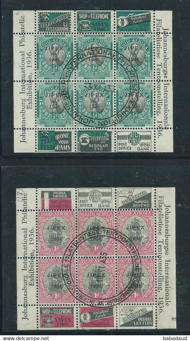 South Africa, GVR, 1935, Jubilee, Vertical Pairs, Used - Blokken & Velletjes