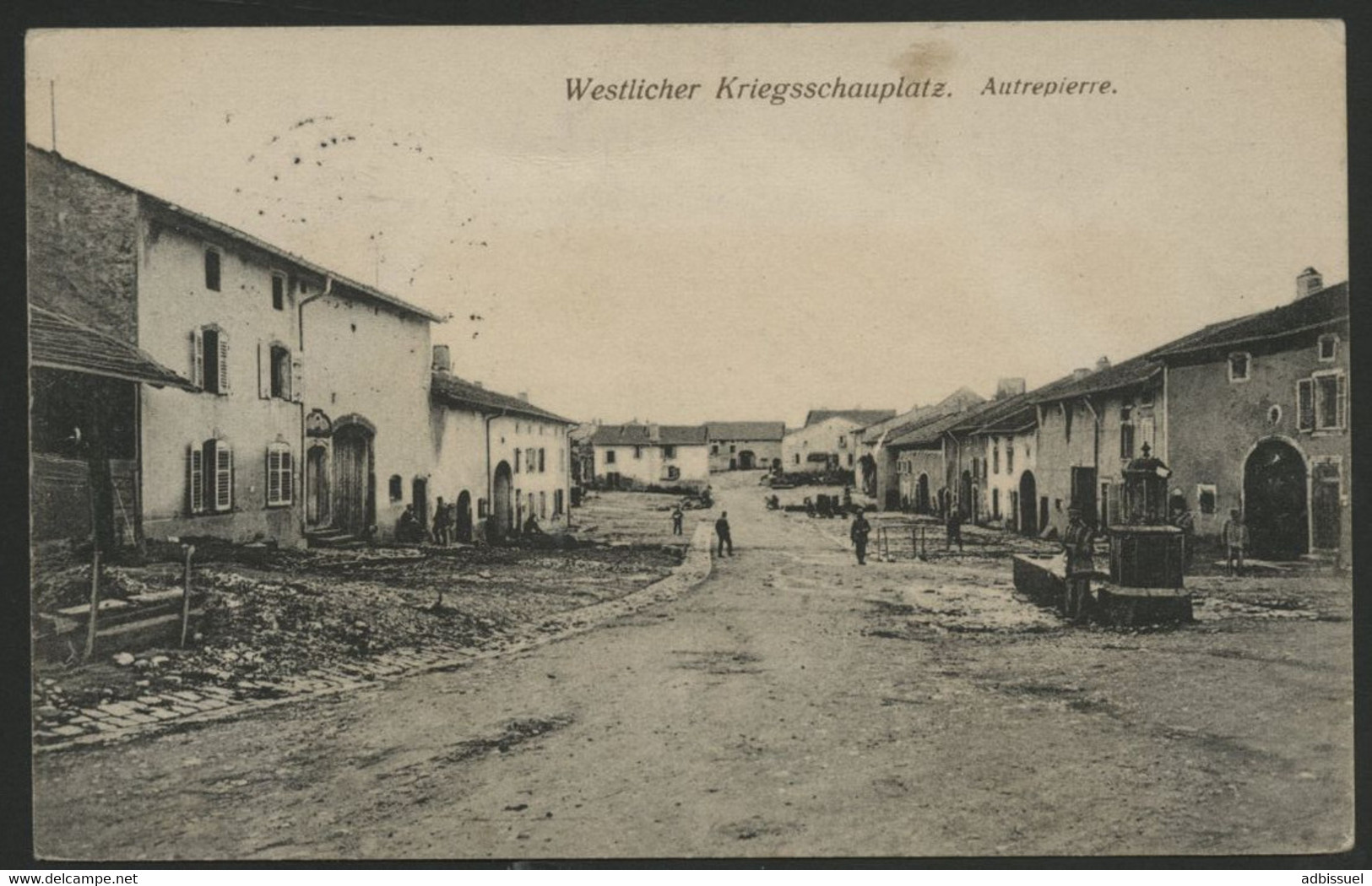 AUTREPIERRE Westlicher Kriegsschauplatz (Theâtre De Guerre). Editeur Hartmann Strasbourg (voir Description) - Autres & Non Classés