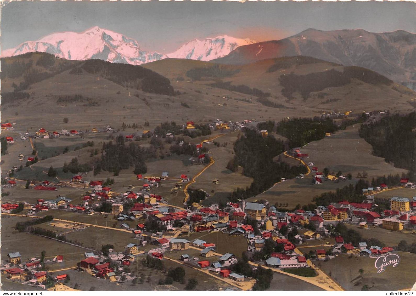 74-MEGEVE- LA CHAINE DU MONT-BLANC ET LA CHAINE DU MONT JOLY - Megève