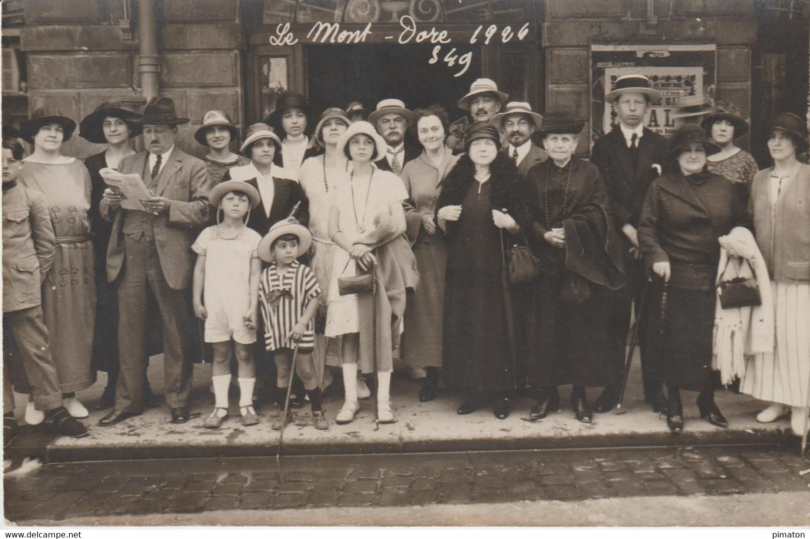 CARTE PHOTO  Le Mont - Dore 1924 - Réceptions