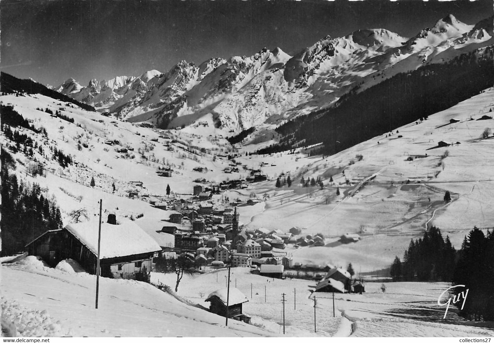 74-LA-CLUSAZ- VUE GENERALE CHAINE DES ARAVIS - La Clusaz