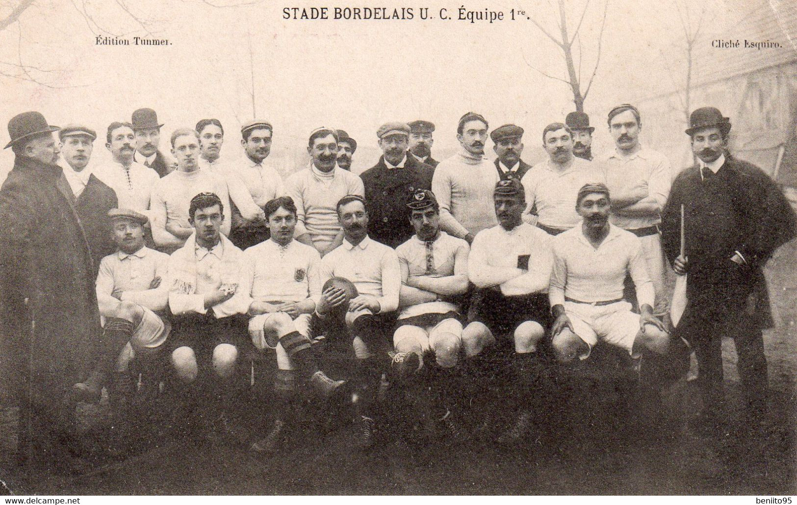 CPA De BORDEAUX - L'équipe 1ère De Rugby Du STADE BORDELAIS En 1908. - Bordeaux