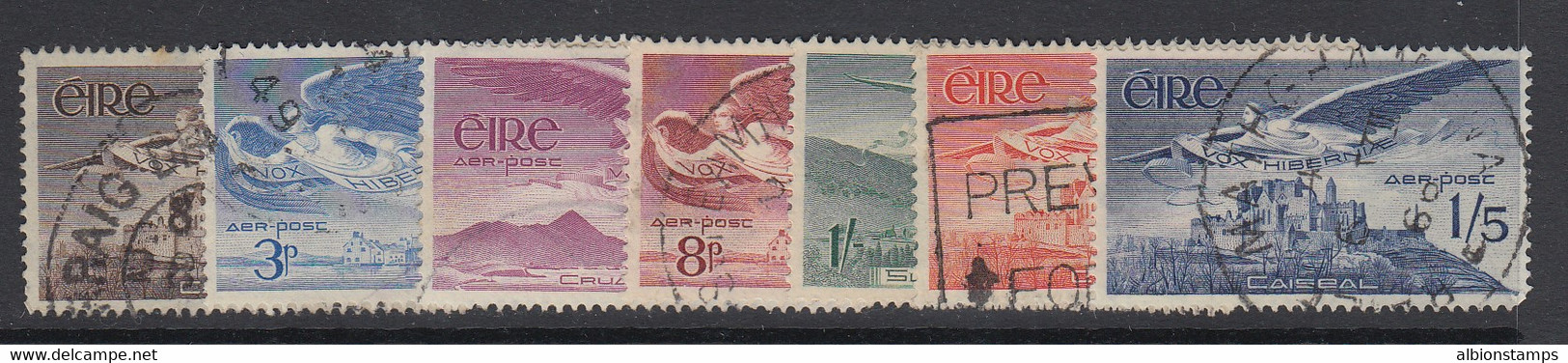 Ireland, Scott C1-C6 (SG 140-143b), Used - Airmail