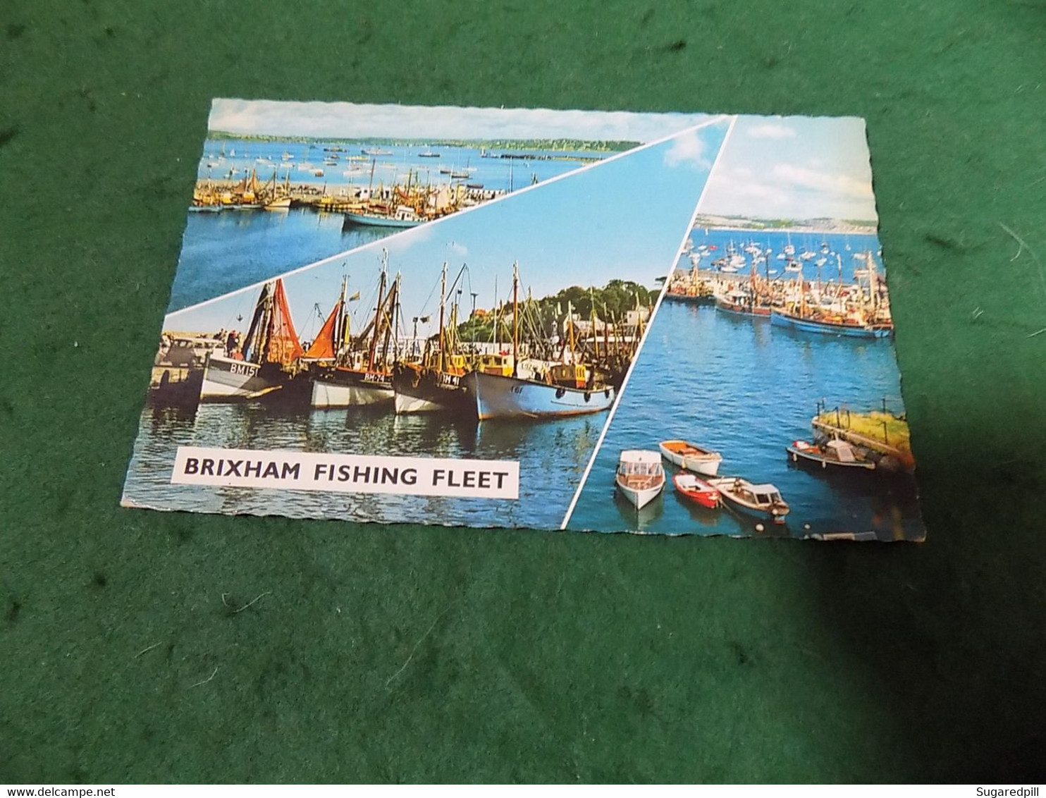 VINTAGE UK SOUTH DEVON: BRIXHAM Fishing Fleet Multiview Colour 1973 Constance - Paignton