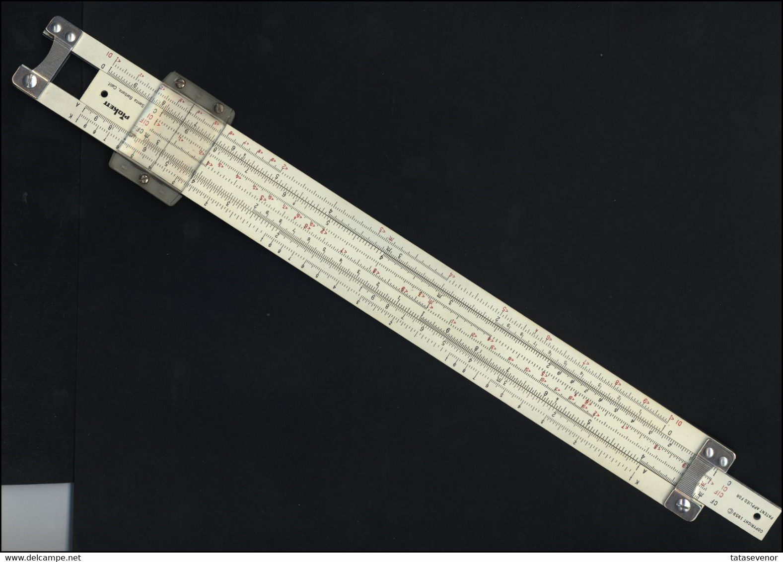 Vintage Slide Rule PICKETT Made In USA Santa Barbara CA MODEL N 1010-T TRIG Without Box - Autres & Non Classés