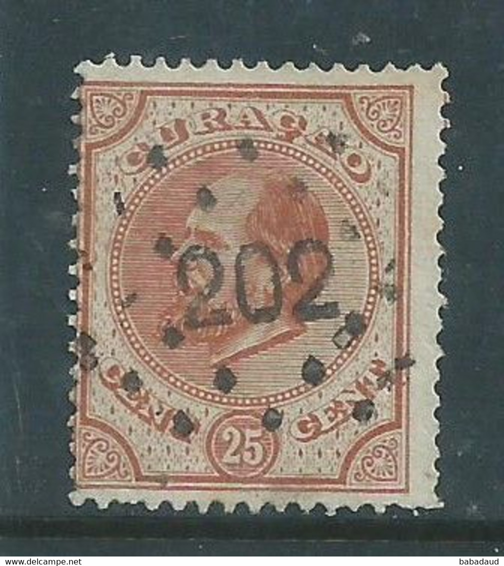 Netherlands, Curacao, 1873, 25 Cents Brown,  Used - Curazao, Antillas Holandesas, Aruba