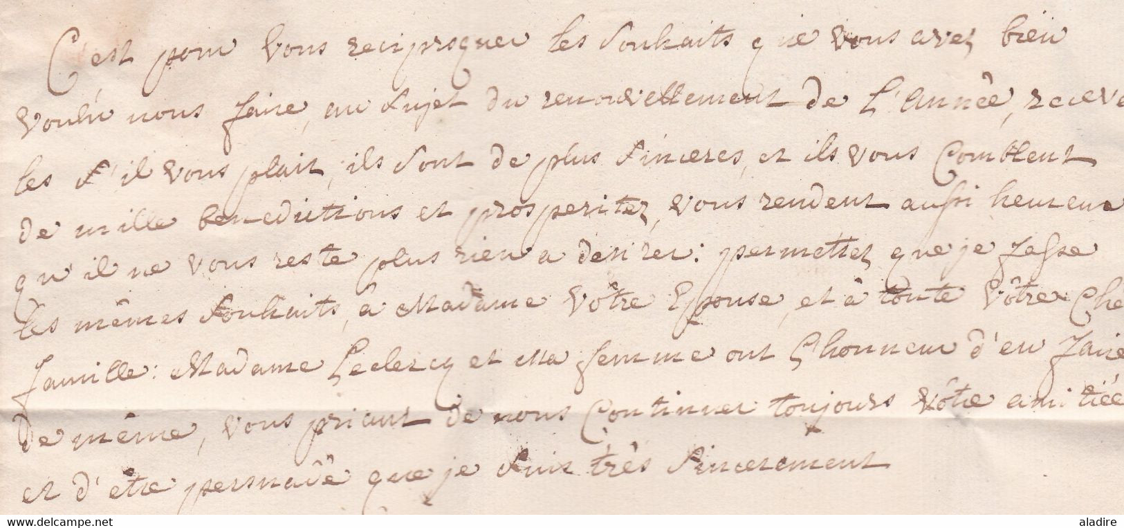 1760 - Marque Postale BRUXELLES sur Lettre pliée avec correspondance familiale en français vers Bruges