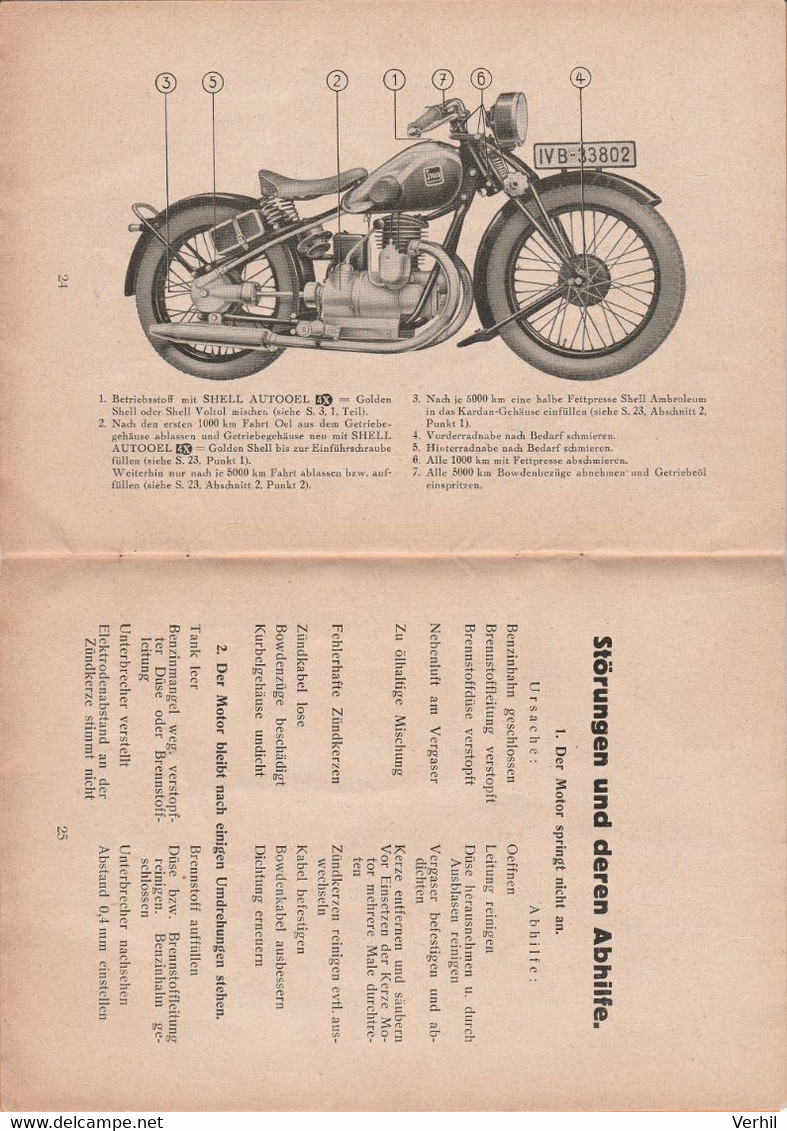 Stock Kardan Betriebsanleitung Moto Entretien Notice Graissage Motorrad Motorcycle - Manuali Di Riparazione