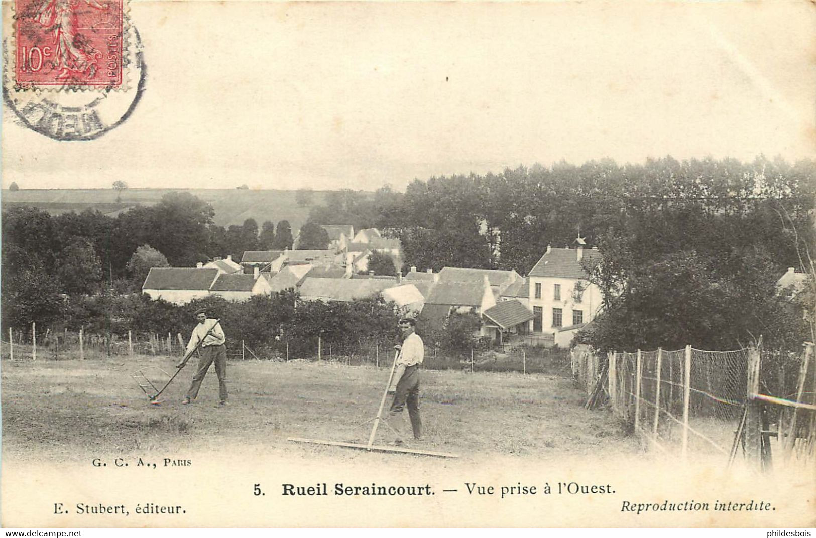 95  RUEIL SERAINCOURT    Vue Prise De L'ouest - Seraincourt