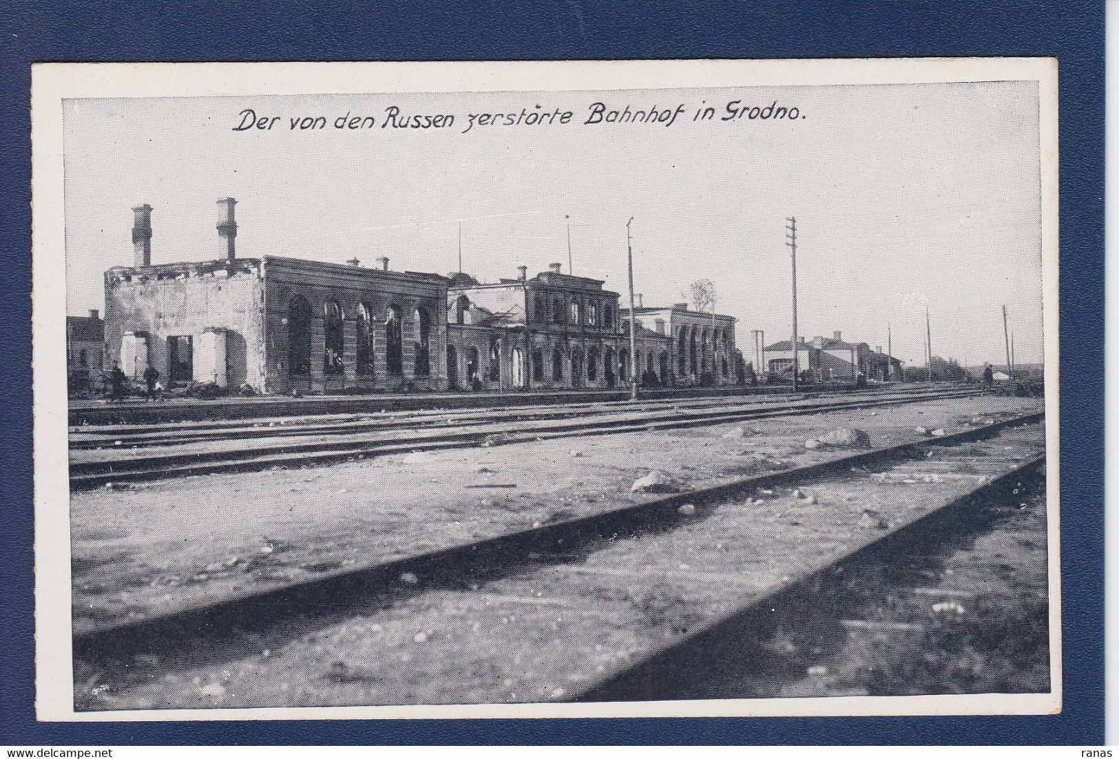 CPA BELARUS  Grodno Russie Non Circulé Gare Station - Belarus