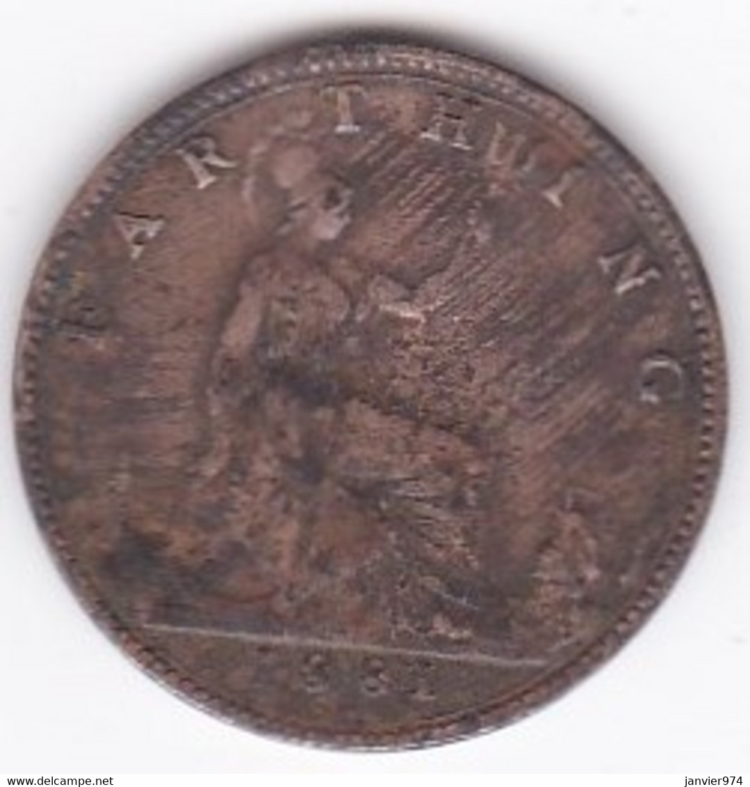 Grande-Bretagne 1 Farthing 1881, Victoria, KM# 753 - B. 1 Farthing