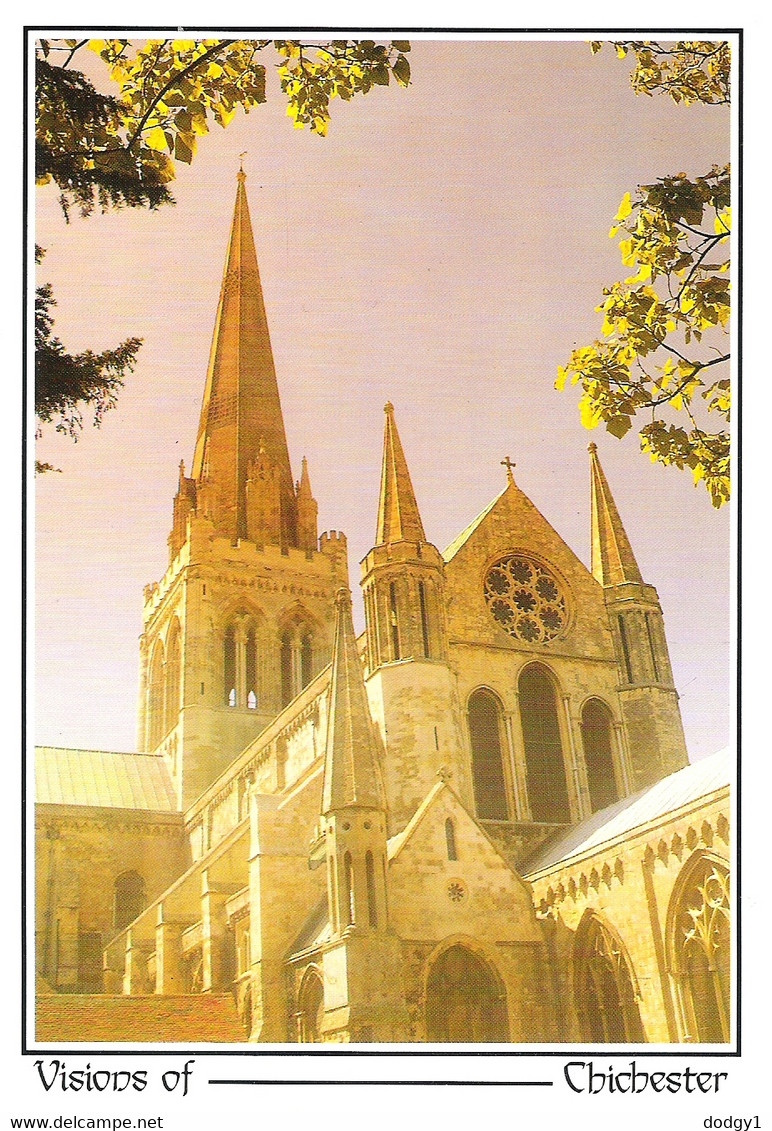 CHICHESTER CATHEDRAL, CHICHESTER, SUSSEX, ENGLAND. UNUSED POSTCARD Qq5 - Chichester