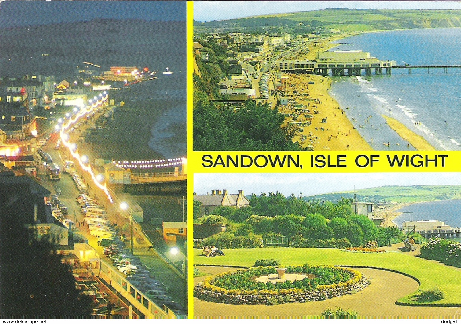 SCENES FROM SANDOWN, ISLE OF WIGHT, ENGLAND. USED POSTCARD Qq6 - Sandown