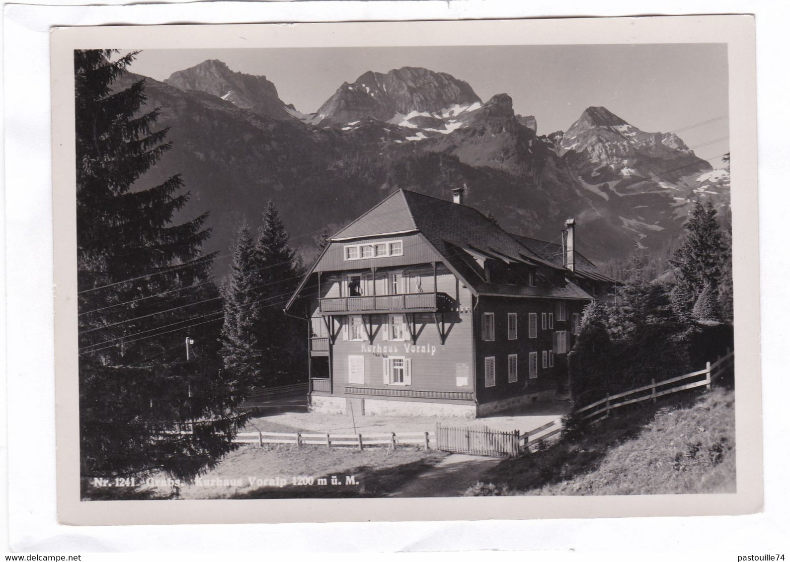 CPSM.  14,7 X 10,5  -  Grabs.  Kurhaus. Voralp - Grabs