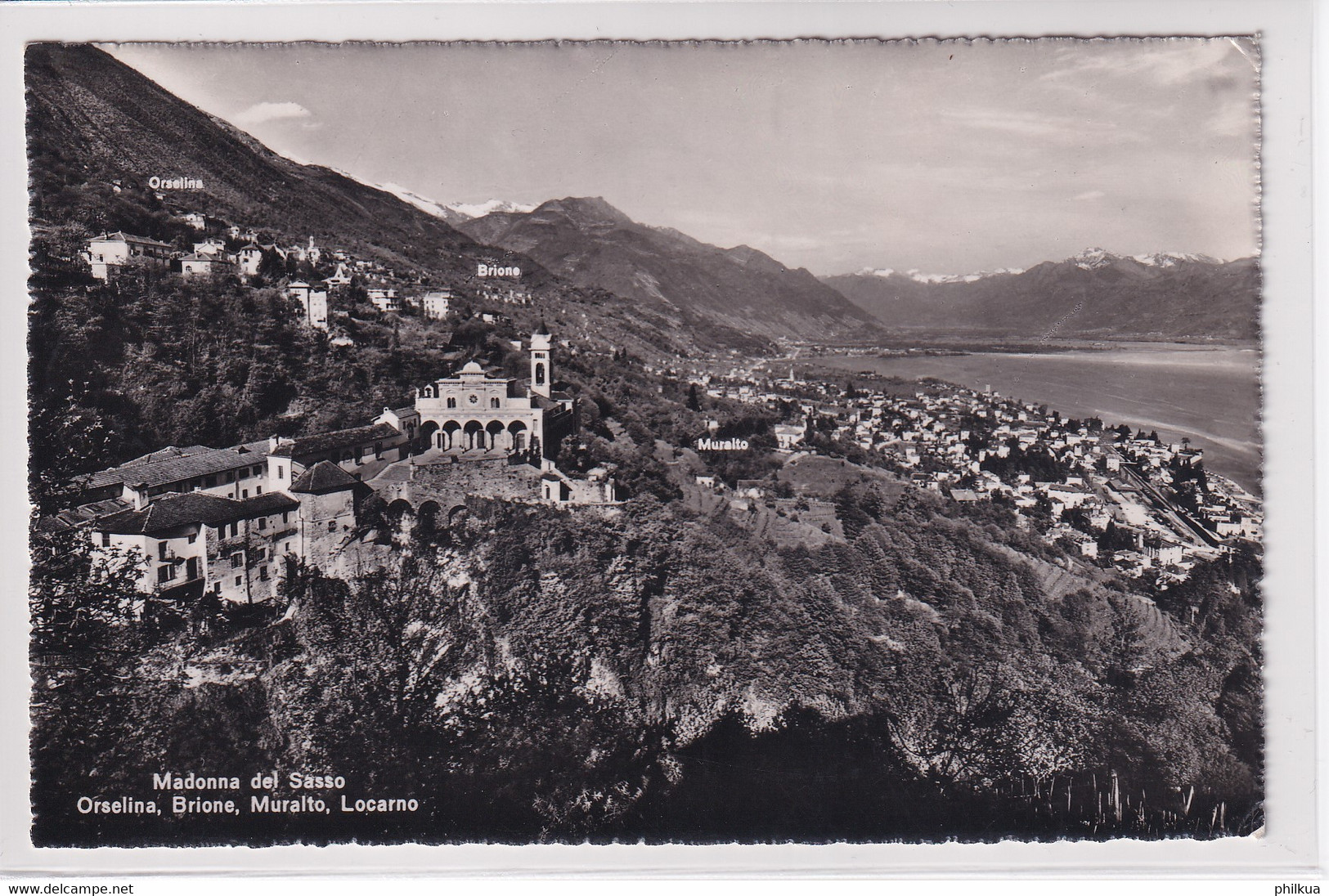 Madonna Del Sasso - Orselina - Brione - Muralto - Locarno (TESSIN) Gelaufen Ab Locarno - Brione Sopra Minusio