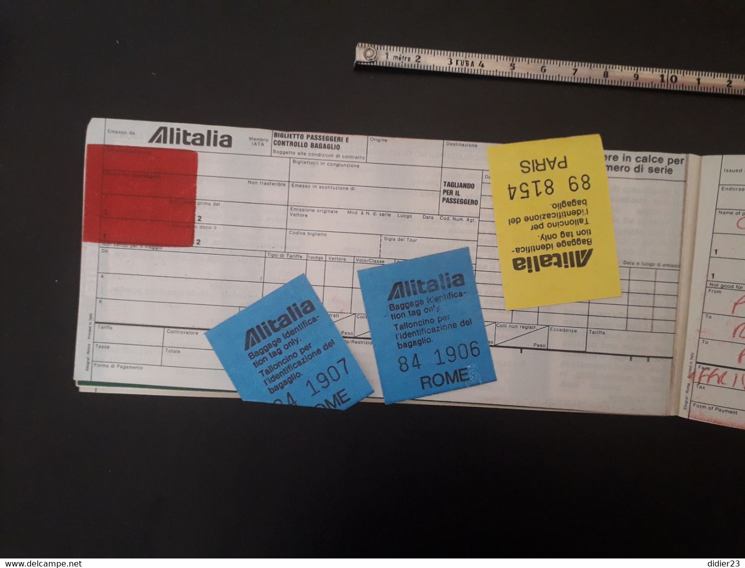 1995 BILLETALITALIA  PUBLICTE BANCO DI ROMA BANQUE - Tickets