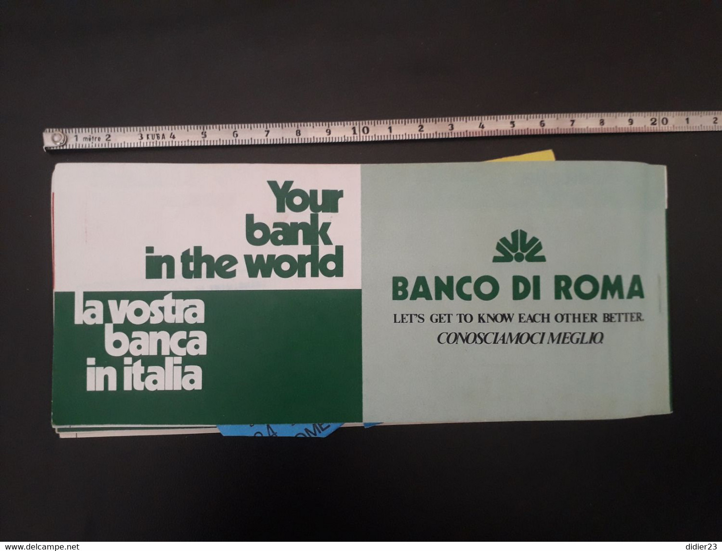 1995 BILLETALITALIA  PUBLICTE BANCO DI ROMA BANQUE - Biglietti