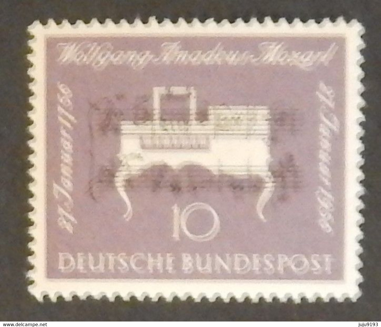 ALLEMAGNE RFA YT 105  NEUF**MNH "BICENTENAIRE DE LA NAISSANCE DE MOZART" ANNÉE 1956 - Ungebraucht