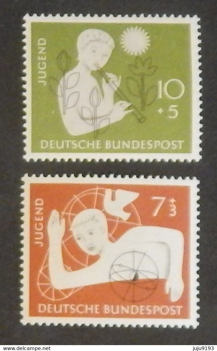 ALLEMAGNE RFA YT 111/112 NEUFS**MNH "POUR LA JEUNESSE" ANNÉE 1956 - Ungebraucht