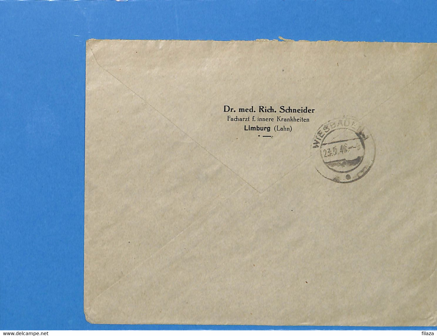 Allemagne Bizone 1946 Lettre De Limburg (G1719) - Andere & Zonder Classificatie