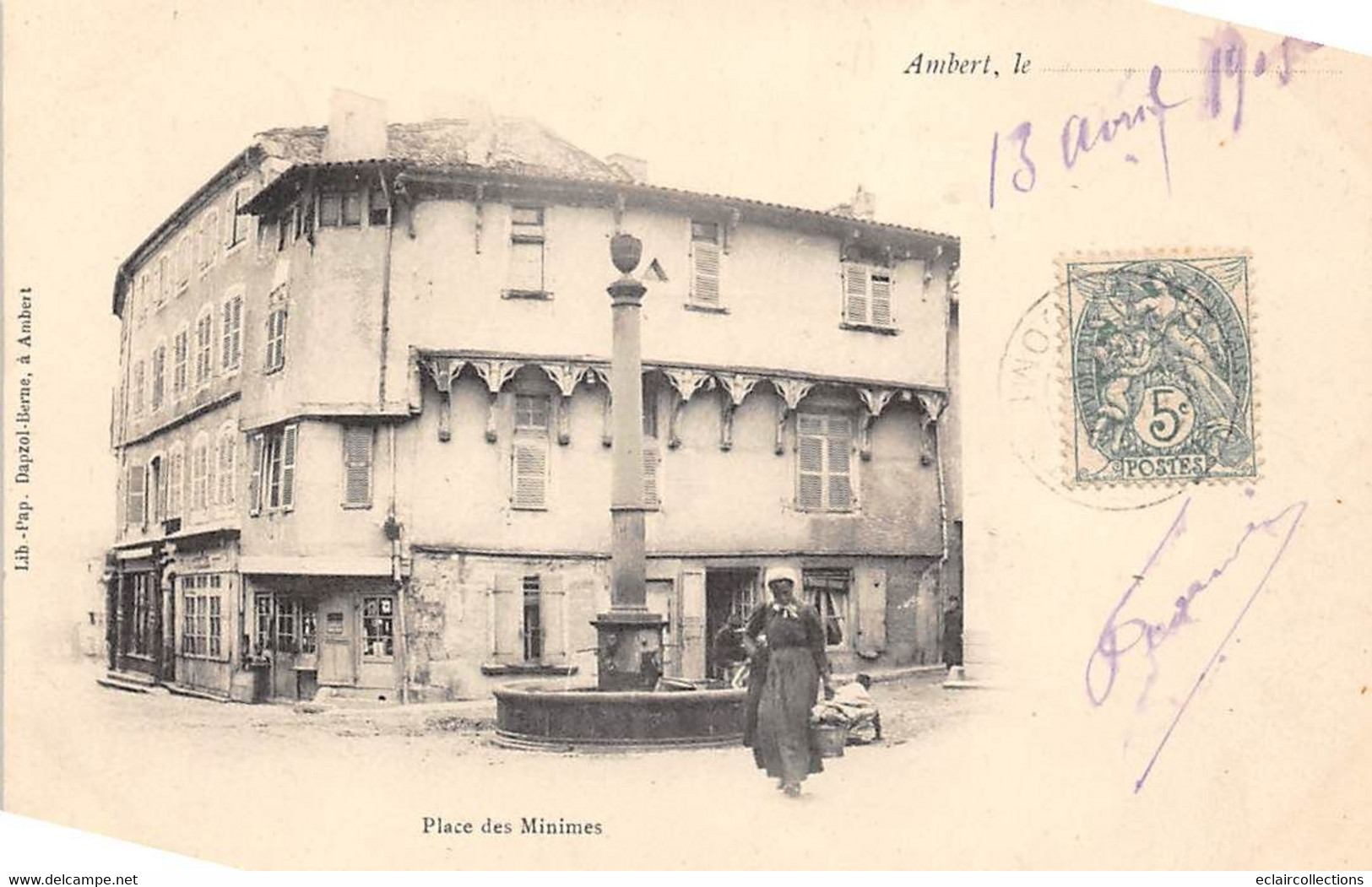 Ambert        63          Place Des Minimes    (voir Scan) - Ambert