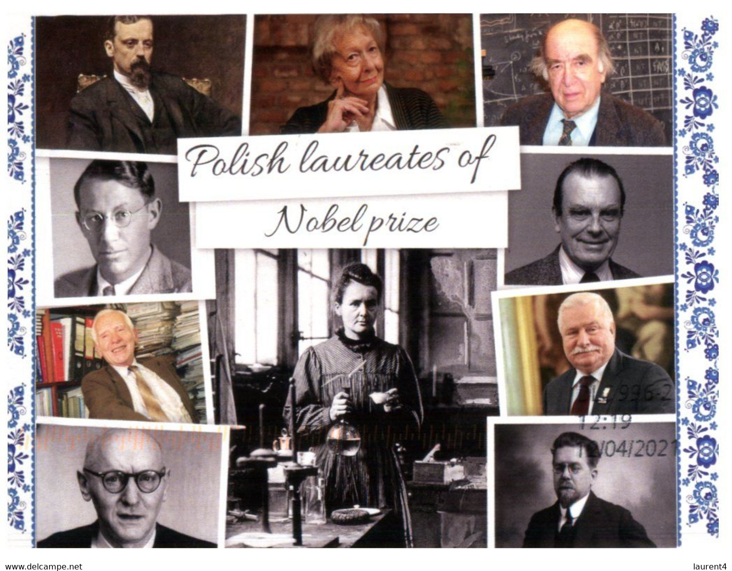 (QQ 5) Polish Laureates Of Nobel Prize (with Bus Stamp) Posted To Australia - Nobelpreisträger