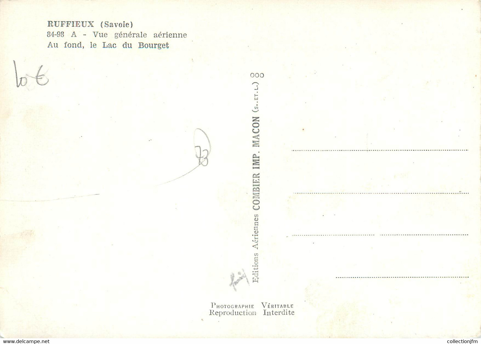 CPSM FRANCE 73 "Ruffieux, Vue Générale Aérienne" - Ruffieux