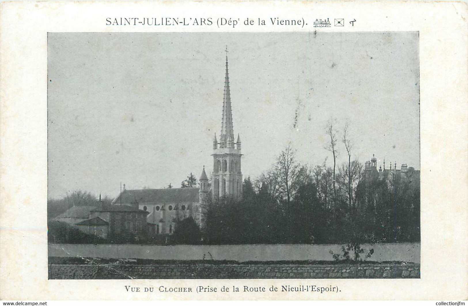 CPA FRANCE 86 "Saint Julien L'Ars, Vue Du Clocher" - Saint Julien L'Ars