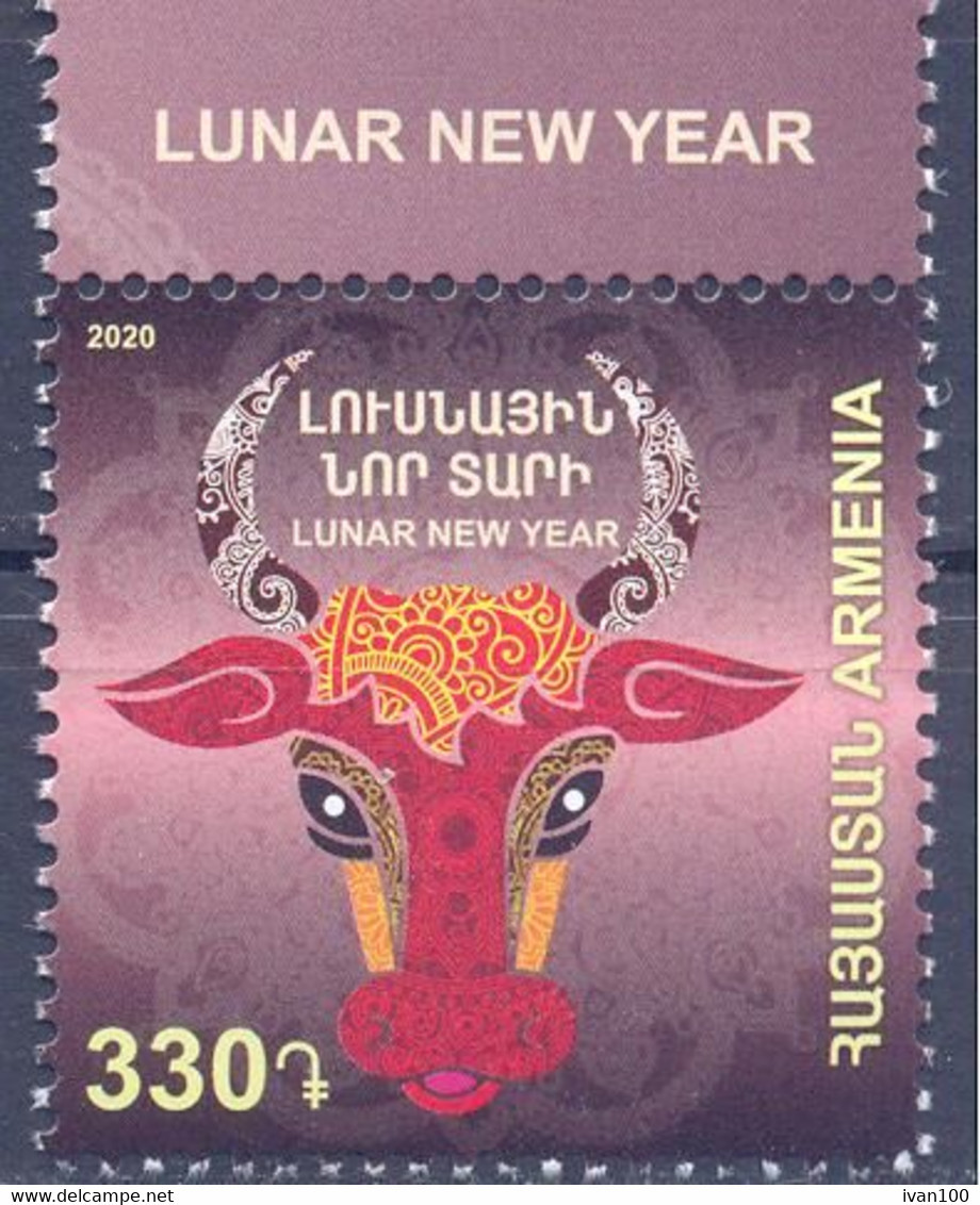 2020. Armenia, Lunar New Year, Year Of The Ox, 1v, Mint/** - Armenien