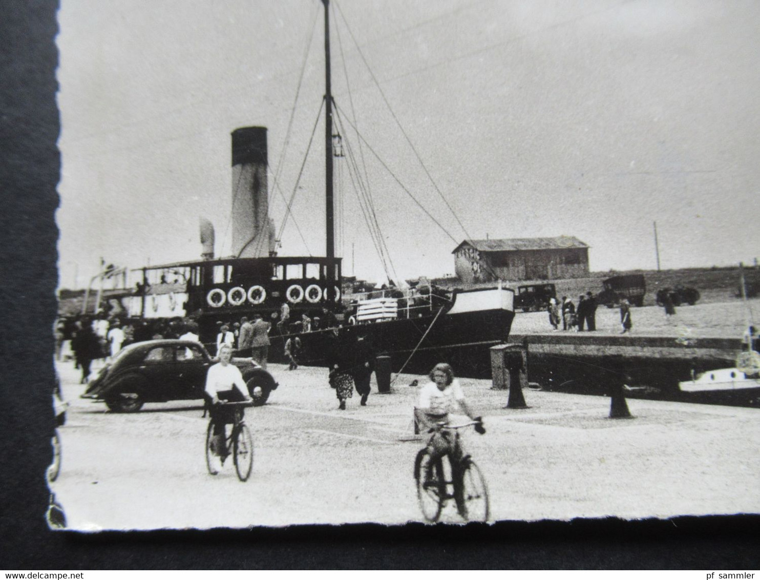 Echtfoto AK Ouistreham Le Phare Et Les écluses Edtition Caquet Tabac Du Casino - Ouistreham