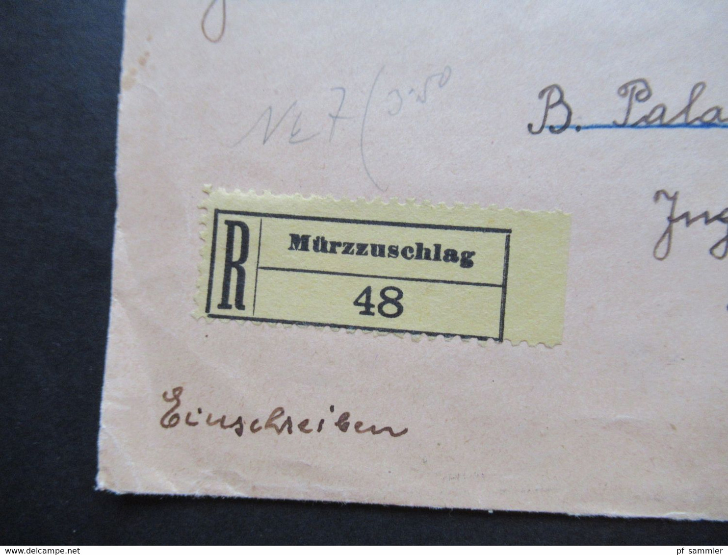 Österreich 1932 Briefvorderseite / VS Einschreiben Mürzzuschlag 48 Nach Backa Palanka SHS - Brieven En Documenten