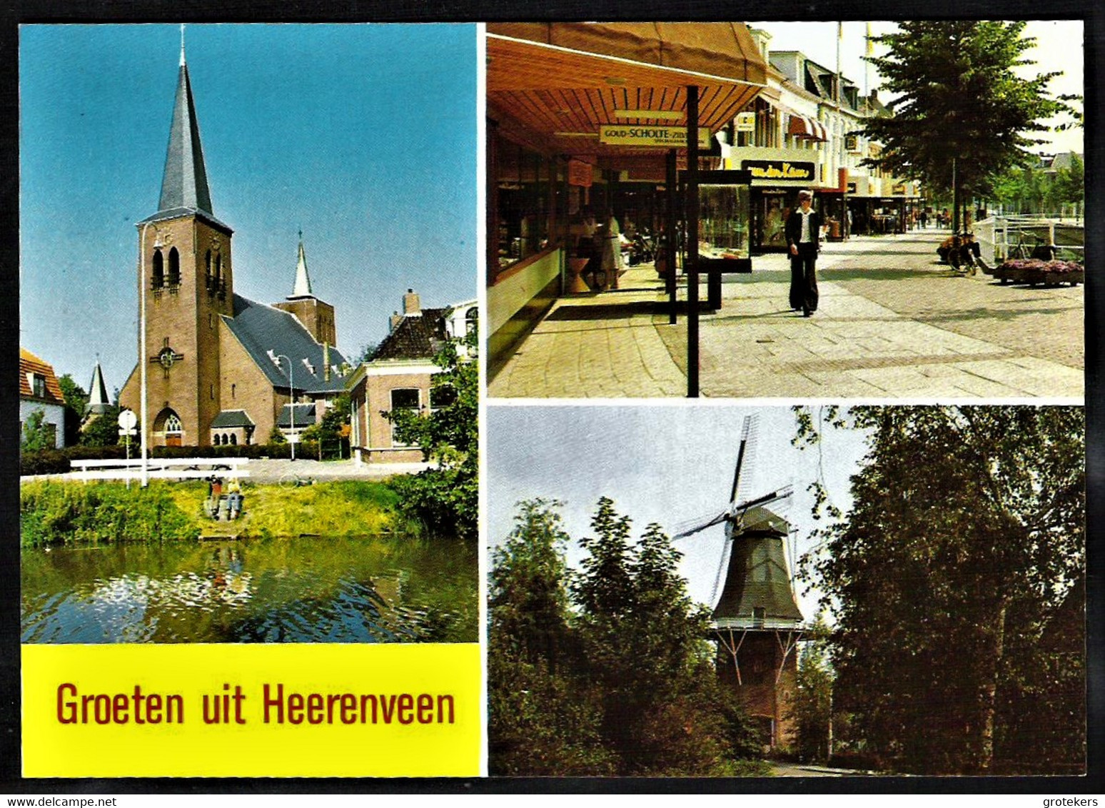 HEERENVEEN Groeten Uit 3-luik Met Molen Ca 1978  Moulin / Mill / Mühle - Heerenveen