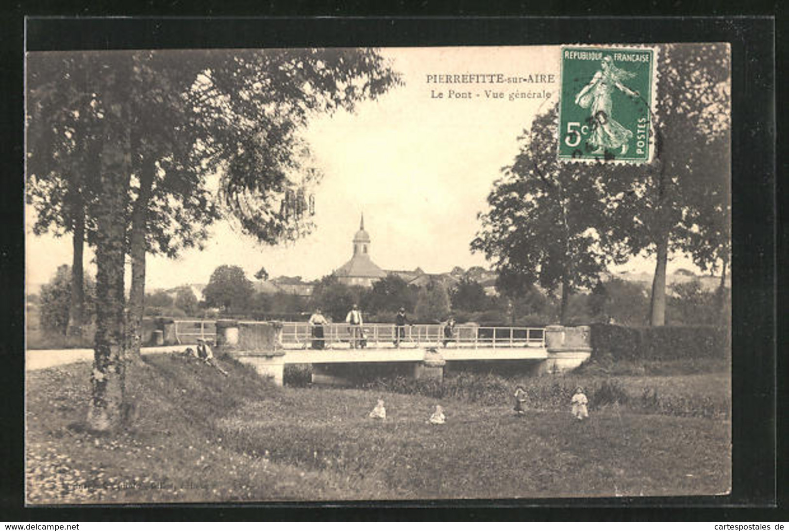 CPA Pierrefitte-sur-Aire, Le Pont, Vue Generale - Pierrefitte Sur Aire