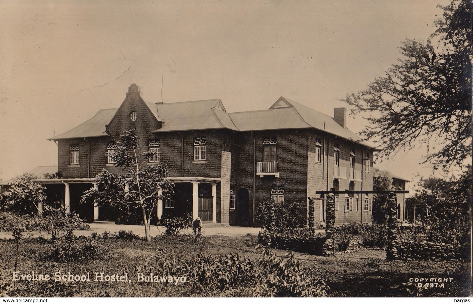 Photo Carte Postale Eveline School Hostel Bulawayo Rhodesia Rhodesie - Zimbabwe