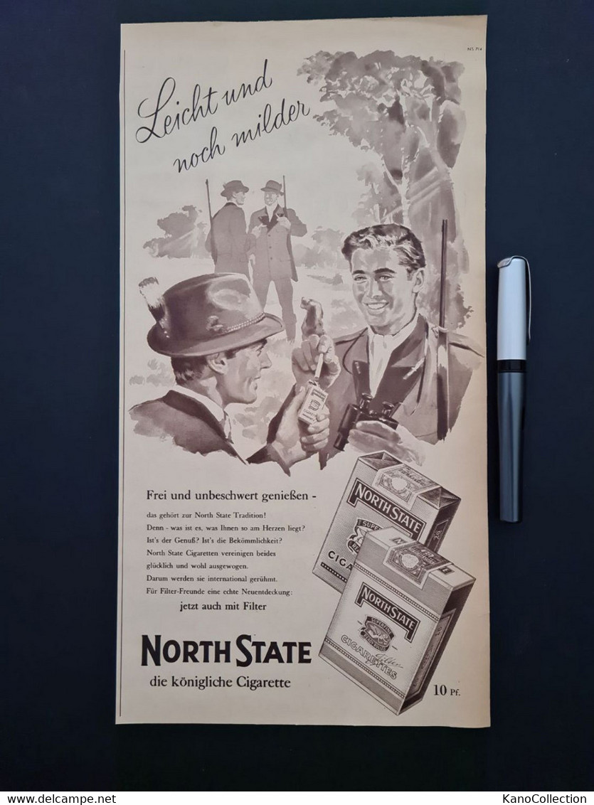 Zigaretten-Retro-Reklame / Retro Advertising: „North State – Die Königliche Zigarette“ (1957) - Libros